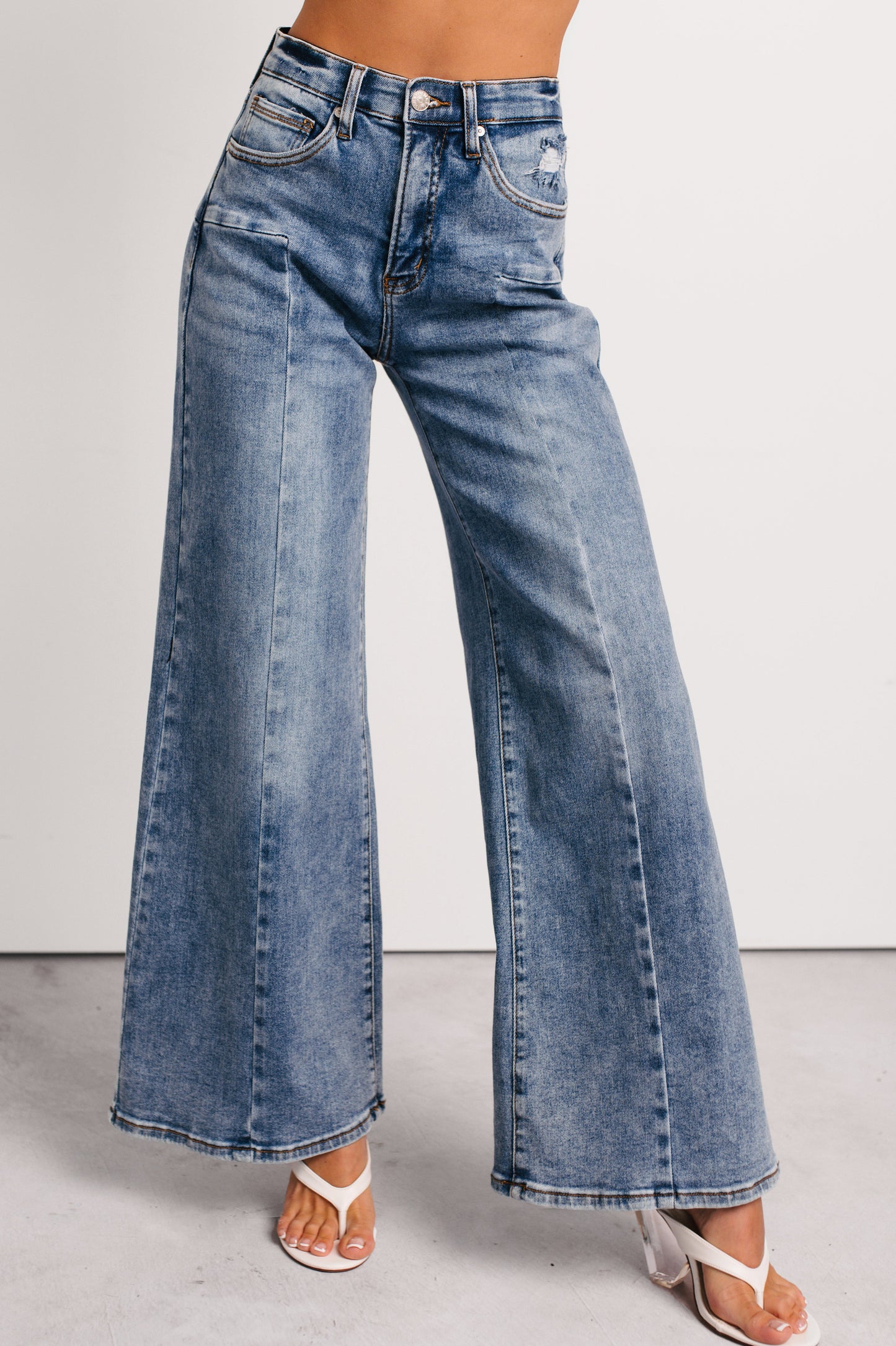 Ruda Wide Leg Tummy Control Saige Jeans (Medium)