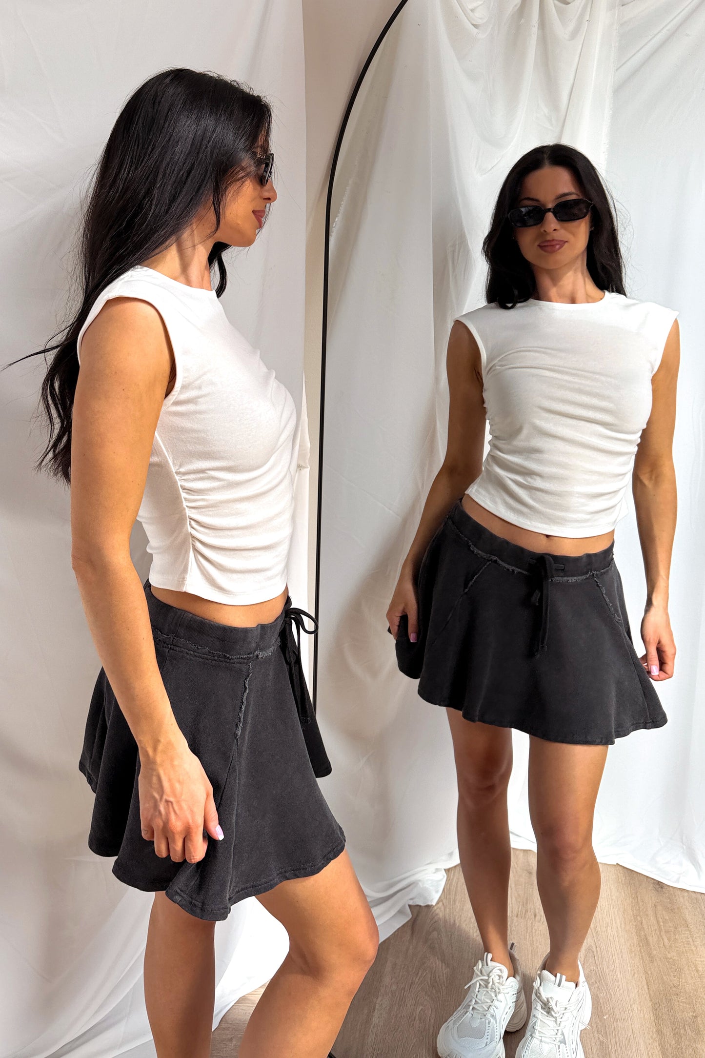 Wear On Repeat Sleeveless Basic Top (Off-White)