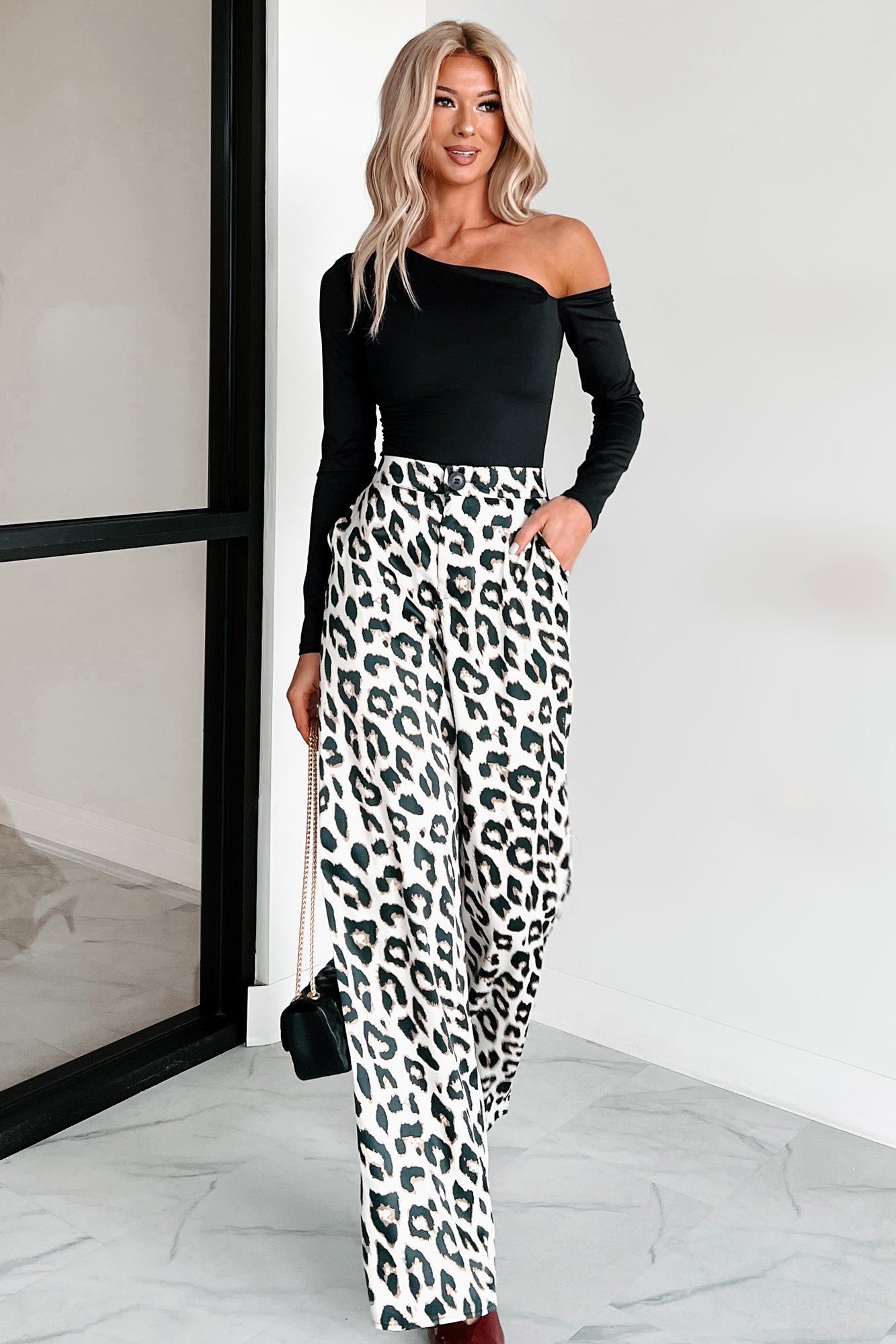 Simple Standards Asymmetric Bodysuit (Black)